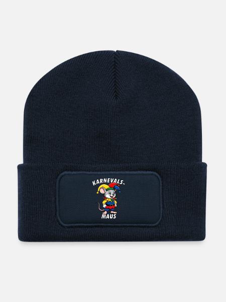 KARNEVALS MAUS - Recycelte Patch Beanie - French Navy