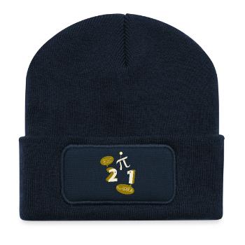 Mathematik Mathe Mathelehrer Mathematiker - Recycelte Patch Beanie - French Navy - Vorne