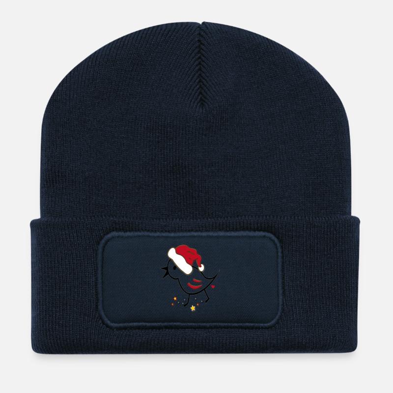 Christmas - Recycled Patch Beanie - french navy