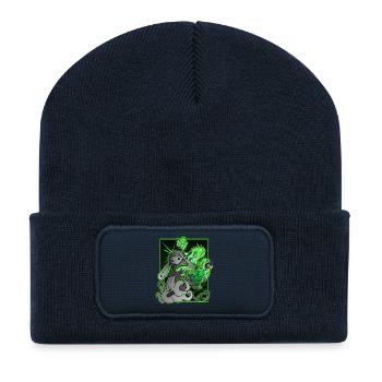 Magie - Beanie recyclé à patch - bleu marine - Devant