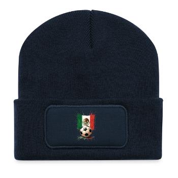 Mexico Football - Recycled Patch Beanie - french navy - Front
