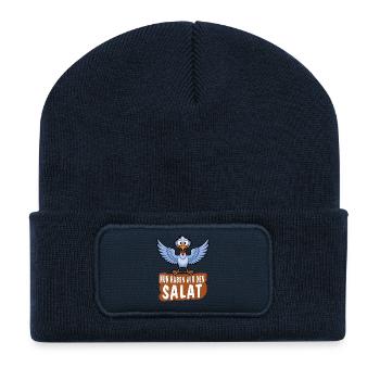 NOW WE HAVE THE SALAD - Recycled Patch Beanie - french navy - Front