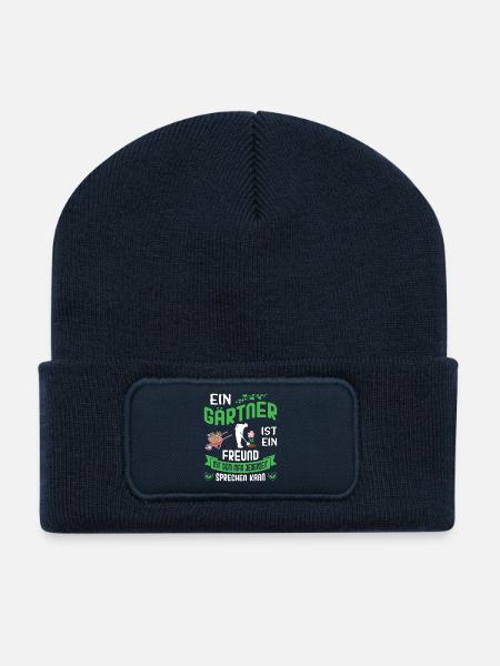 Garten Gärtner Gärtnern Gartenarbeit Gartenarbeit - Recycelte Patch Beanie - French Navy