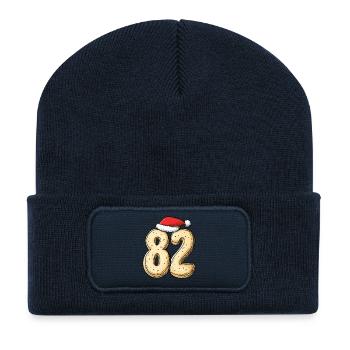 82 Number Cookie Christmas - Recycled Patch Beanie - french navy - Front