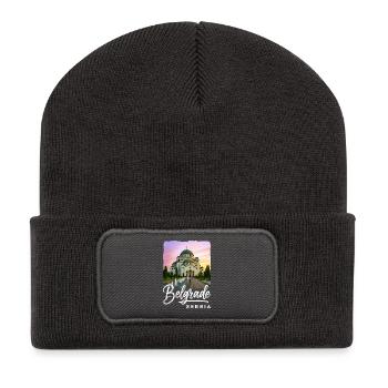 Belgrade, Serbia - Recycled Patch Beanie - dark grey - Front