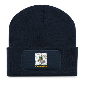 Chemnitz Kulturhauptstadt Comic - Recycelte Patch Beanie - French Navy - Vorne