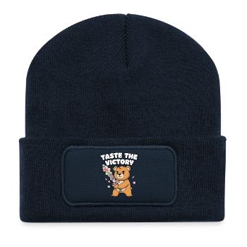 Cuddly Bear Fireworks Victory - Recycled Patch Beanie - french navy - Front
