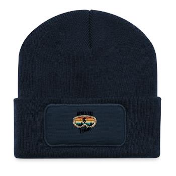 Après Ski Team, Wintersport, Skiurlaub - Recycelte Patch Beanie - French Navy - Vorne