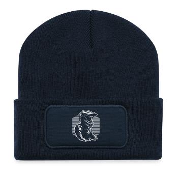 Motif emblématique du motocross - Beanie recyclé à patch - bleu marine - Devant