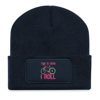 C’est comme ça que je roule un T-shirt Vélo de cyclisme drôle - Beanie recyclé à patch - bleu marine - Devant