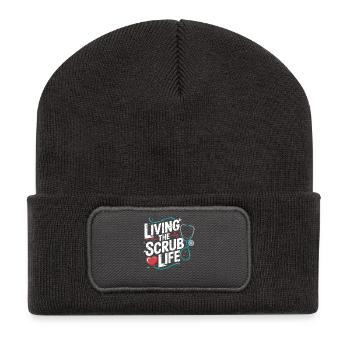 Vivre la vie de broussailles - Beanie recyclé à patch - charbon - Devant