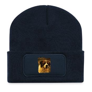 Bernadin Vintage - Recycled Patch Beanie - french navy - Front