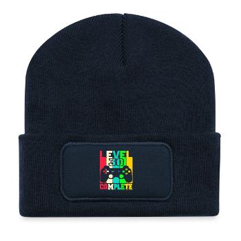 Level 30 complete - Gamer Geburtstag - Recycelte Patch Beanie - French Navy - Vorne