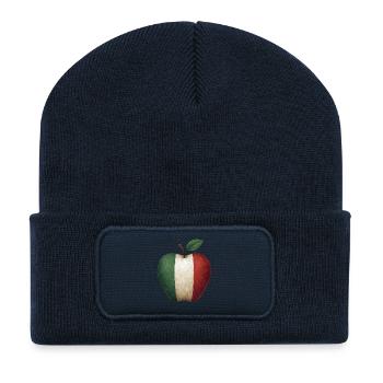 Italie - Beanie recyclé à patch - bleu marine - Devant