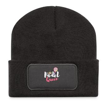 Women Padel Queen Padel Player Tennis Padelist - Recycled Patch Beanie - dark grey - Front