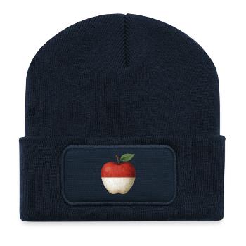 Monaco - Beanie recyclé à patch - bleu marine - Devant