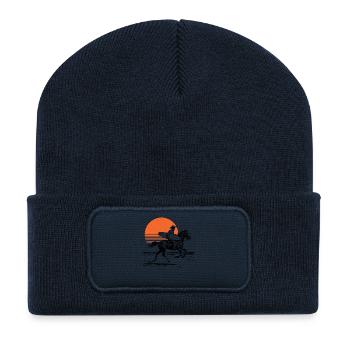 Surfer Cowboy - Recycelte Patch Beanie - French Navy - Vorne