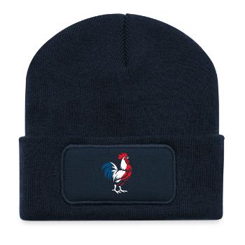 Französischer Hahn - Recycelte Patch Beanie - French Navy - Vorne