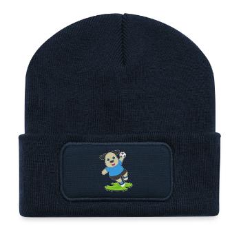 Sport de handball pour chiens - Beanie recyclé à patch - bleu marine - Devant
