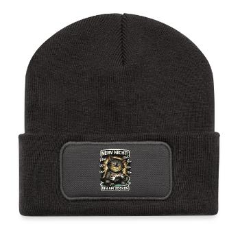 Courage Not I Gaming Cat Design - Beanie recyclé à patch - charbon - Devant