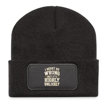Might Be Wrong But Highly Unlikely Know-It-All - Recycled Patch Beanie - dark grey - Front