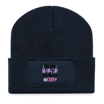 I'm The K-Pop Birthday Girl - Recycelte Patch Beanie - French Navy - Vorne