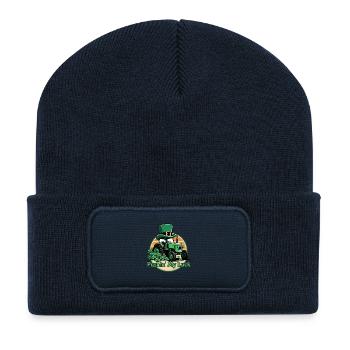 Tente ma chance Tracteur de la Saint-Patrick - Beanie recyclé à patch - bleu marine - Devant