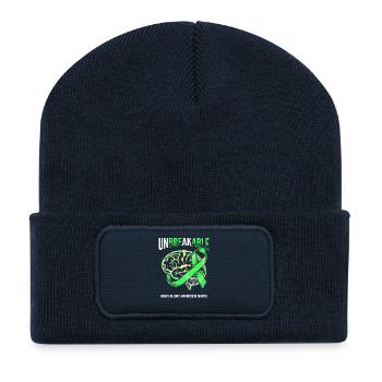 Unbreakable Brain Ribbon - Recycelte Patch Beanie - French Navy - Vorne