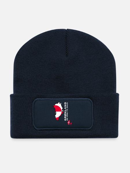 Greenland Not For Sale Emblem - Recycled Patch Beanie - french navy