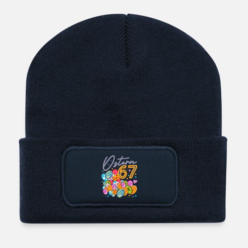 ostern 67 - Recycelte Patch Beanie - French Navy