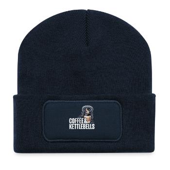 Coffee & Kettlebells Duo - Recycled Patch Beanie - french navy - Front