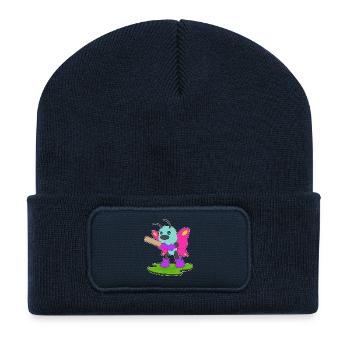 Butterfly Cricket Cricket Bats Sports - Recycled Patch Beanie - french navy - Front