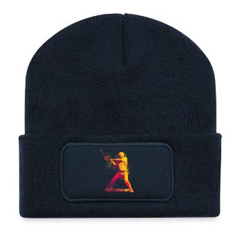 Base-ball - Beanie recyclé à patch - bleu marine - Devant