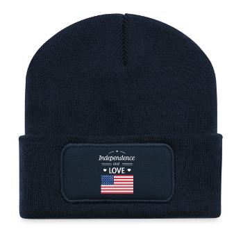 Independence and Love USA - Recycled Patch Beanie - french navy - Front