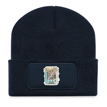 Gardien des Vendeurs de Snacks - Beanie recyclé à patch - bleu marine - Devant