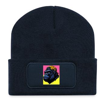 gorilla - Recycled Patch Beanie - french navy - Front