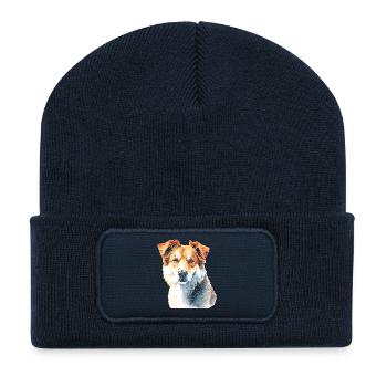 Treuer Hund - Recycelte Patch Beanie - French Navy - Vorne