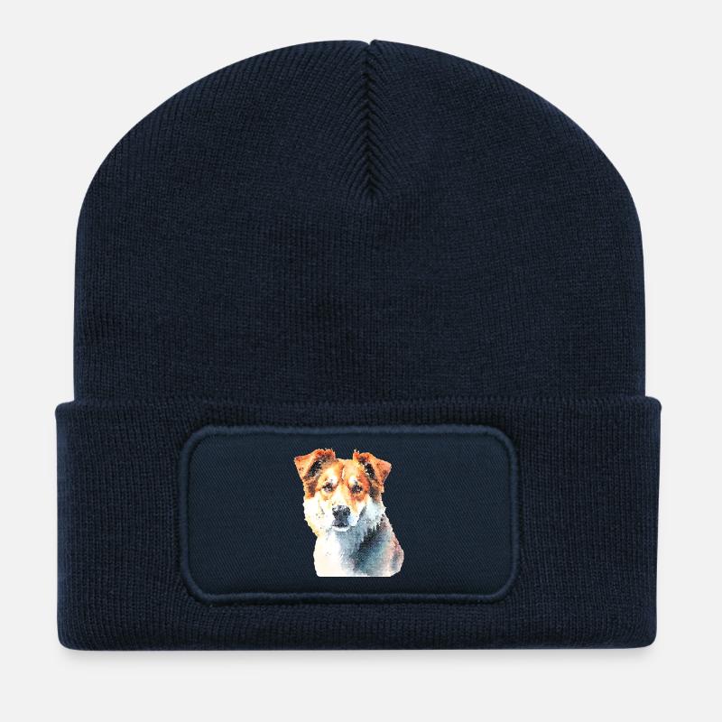 Treuer Hund - Recycelte Patch Beanie - French Navy