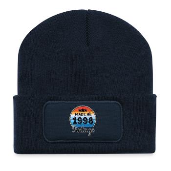 Made in 1998 Vintage Anniversary - Recycled Patch Beanie - french navy - Front