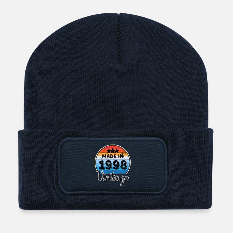Made in 1998 Vintage Anniversary - Recycled Patch Beanie - french navy