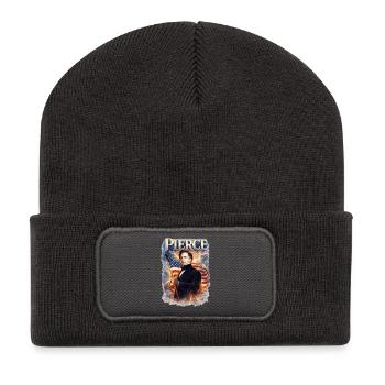 Patriotic Flash Portrait - Recycled Patch Beanie - dark grey - Front