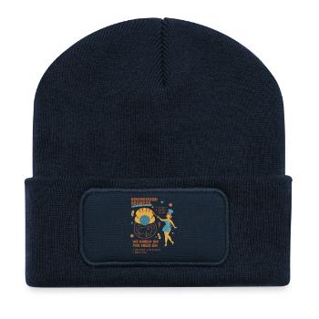 Sourdough Secrets Bread Baking Baker Sourdough - Recycled Patch Beanie - french navy - Front