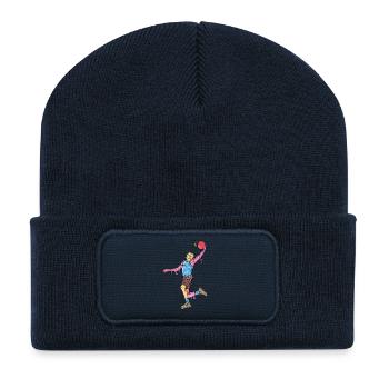 Joueur de basket-ball Joueur de basket-ball de glace - Beanie recyclé à patch - bleu marine - Devant
