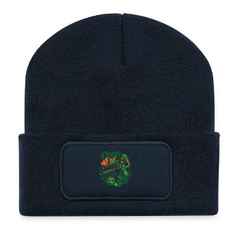 Oops I Shenan-igan Leprechaun St Patrick Girl - Recycelte Patch Beanie - French Navy - Vorne