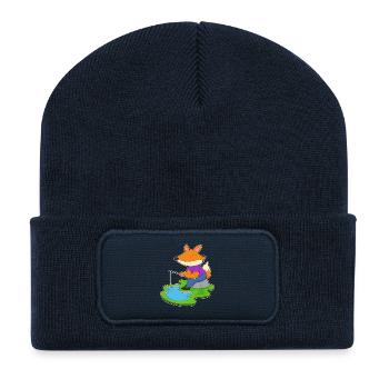 Fox Angler Fishing Rod Fishing Rod - Recycled Patch Beanie - french navy - Front