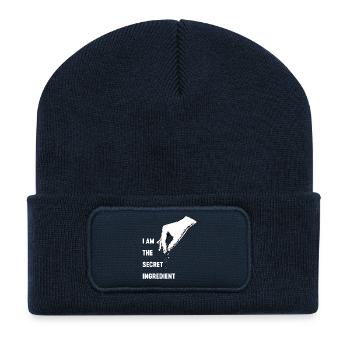 Chef drôle Chef Chef Boulanger Chef Cuisine Uniforme Moi - Beanie recyclé à patch - bleu marine - Devant
