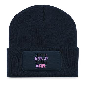 I'm The K Pop Birthday Girl - Recycelte Patch Beanie - French Navy - Vorne