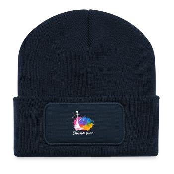 Shisha Love Color Explosion / Hookah Water Pipe - Recycled Patch Beanie - french navy - Front