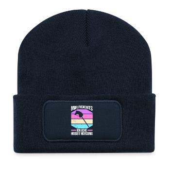 Steckenpferd Hobbyhorse Hobby Horsing - Recycelte Patch Beanie - French Navy - Vorne