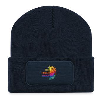 Artist Painter Graphic It Is Painter Science Art - Recycled Patch Beanie - french navy - Front